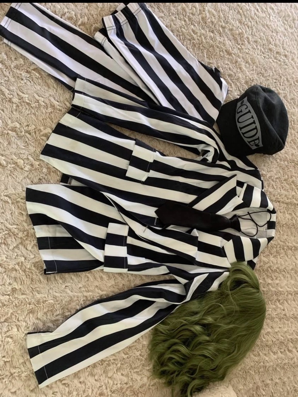 Women’s Beetlejuice costume with wig. Small